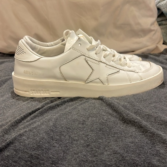 Golden Goose White Leather Sneakers - Picture 7 of 17